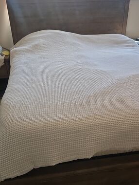RESTORE HOME Queen Duvet Cover, 100% Cotton Texture Fabric